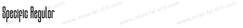 Specific Regular字体转换